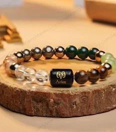 Dhan Yog Bracelet with Aries Zodiac Charm - Image 2